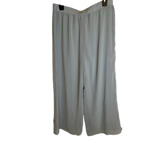 NWOT Wide Leg Women's Pants in Light Blue With Sheer Overlay